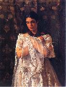Jacek Malczewski Portrait of Helena Marcell. France oil painting artist